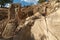 Ruins of the tomb-sanctuary of Antiochus atop Mount Nemrut in Turkey