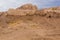 Ruins of Toprak Topraq Qala Kala fortress in Kyzylkum desert, Uzbekist