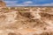 Ruins of Toprak Topraq Qala Kala fortress in Kyzylkum desert, Uzbekist