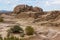 Ruins of Toprak Topraq Qala Kala fortress in Kyzylkum desert, Uzbekist