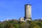 Ruins and tower of medieval XIV century Cracow Bishops Castle in town of Ilza, Poland