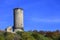 Ruins and tower of medieval XIV century Cracow Bishops Castle in town of Ilza, Poland