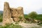 Ruins of towers of monastery complex Jvari. Mtskheta, Georgia