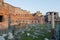 Ruins of Trajan\'s Market (Mercati di Traiano) in Rome during sun