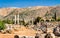 Ruins of the Umayyad citadel at Anjar. The Beqaa Valley, Lebanon