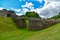 The ruins of Urquhart Castle on the shores of Loch Ness in Scotland