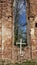 The Ruins of Veckalsnava Church. Olds Architecture Details of the Lutheran Church in the Kalsnava Parish Latvia.