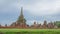 Ruins of Wat Mahathat temple in Ayutthaya historical park, Thailand