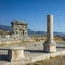 Ruins at Xanthos Ancient Lycia City, Turkey. Old Lycian civilization heritage architecture