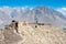 Ruins of Yamchun Fort in the Wakhan Valley in Gorno-Badakhshan, Tajikistan.