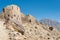 Ruins of Yamchun Fort in the Wakhan Valley in Gorno-Badakhshan, Tajikistan.