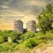 Ruins of Yoros Castle, or Yoros Kalesi, at the confluence of Bosphorus and Black Sea in Anadolu Kavagi, Istanbul, Turkey