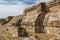 Ruins of the zapotec pre-hispanic city Monte Alban, Oaxaca