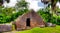 Ruins of Zeeland fort on the island in Essequibo delta, Guyana