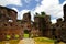 Ruins of Zeeland fort on the island in Essequibo delta, Guyana