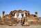 Ruins of Zvartnots Cathedral or the Celestial Angels Cathedral Dedicated to St. Gregory, Armenia