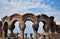 Ruins of Zvartnots temple in Armenia