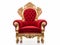 Rule with Royalty: The Regal Red and Gold Throne Chair fit for a Queen!