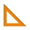 rule triangle isolated icon design