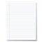 Ruled sheet of notebook paper. Vector paper template