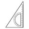 Ruler angle icon, outline style