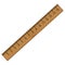 Ruler in centimeters, wooden ruler