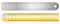 Ruler with inch, centimeter and millimeter scale for apps or website