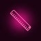 ruler neon icon. Elements of Measure set. Simple icon for websites, web design, mobile app, info graphics