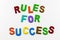 Rules success management strategy guide advice rule motivation ambition teamwork