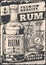 Rum drink monochrome vintage sticker