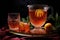 rum punch served in elegant glassware
