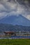 Rumah Terapung dan Gunung Lokon Di Danau Tondano Sulawesi Utara