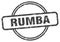 rumba stamp. rumba round grunge sign.