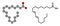 Rumenic acid (bovinic acid, conjugated linoleic acid, CLA) fatty acid molecule
