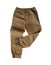 Rumpled brown pants isolated. Messy clothes