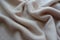 Rumpled simple white fluffy woolen knitted fabric