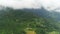 Rumtek Monastery area in Sikkim India seen from the sky