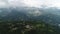 Rumtek Monastery area in Sikkim India seen from the sky