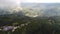 Rumtek Monastery area in Sikkim India seen from the sky