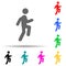 Run, walking multi color style icon. Simple glyph, flat  of walking,running people icons for ui and ux, website or mobile