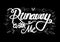 Runaway with me hand lettering.