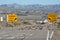 Runaway Truck Ramp Sign a emergency escape ramp in Laughlin, Clark County Nevada USA