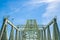 Runcorn, United Kingdom - 05292020 - The Magnificent Silver Jubilee Bridge in Runcorn