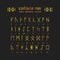 Rune alphabet. Occult ancient symbols.