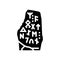 rune stone viking glyph icon vector illustration