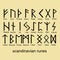 Runes set Scandinavia is a traditional mysticism vector illustr