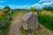 Runestone located in Foteviken museum in Sweden