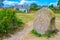 Runestone located in Foteviken museum in Sweden