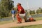 Runner Approaching Catcher On Field