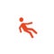 Runner athlete activity for race icon design